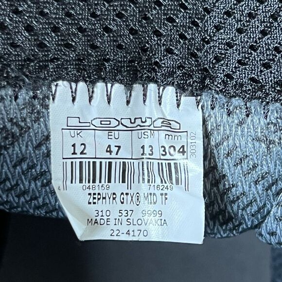 Lowa Zephyr GTX Mid TF Hiking Boot Mens 13 - Picture 10 of 10